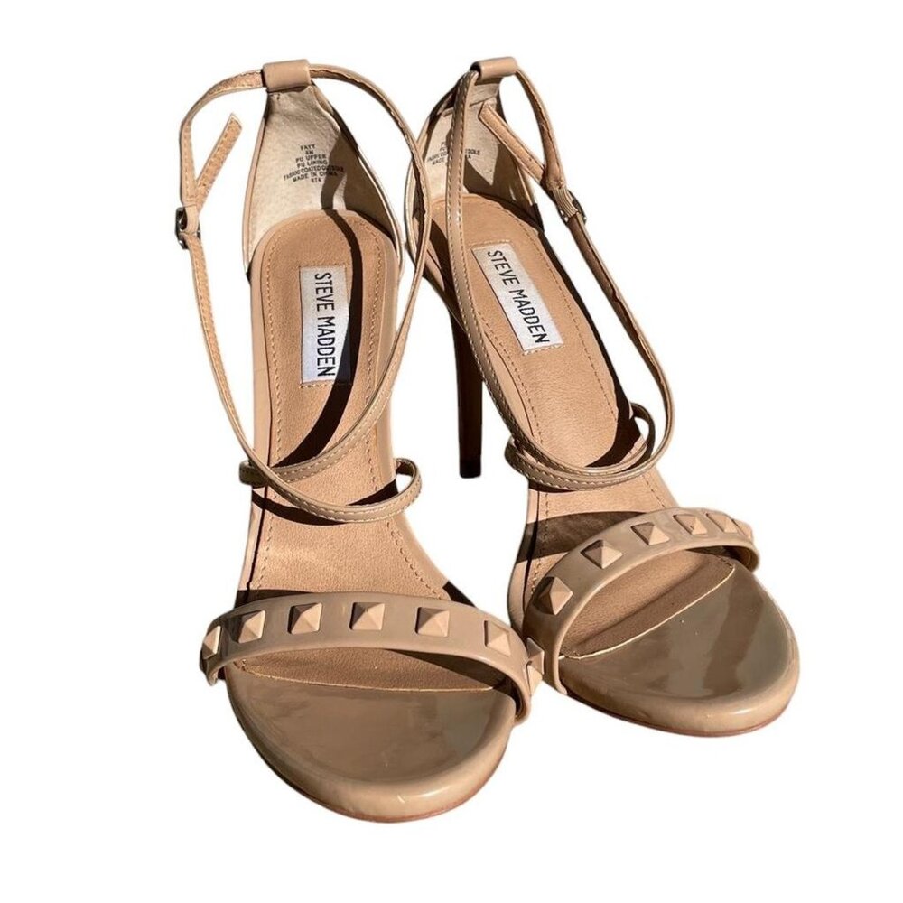 Steve Madden Nude Studded Heels